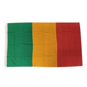 Fábrica directa Fabricante profesional líder <span class=keywords><strong>Bandera</strong></span> de <span class=keywords><strong>Mali</strong></span> 100% Poliéster Durable Color personalizado Uso deportivo Buena calidad - Product Image 1