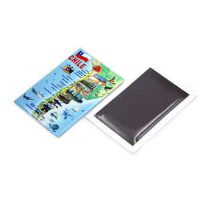 Imanes de nevera de recuerdo magnético estereoscópico personalizado más barato Patagonia Chiloe Chile - Product Image 3