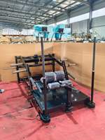 Machine à glute lunge à charge libre pour salle de sport professionnelle, entraîneur de squat Sissy avec doubles barres de guidage, supports de bandes et fonction Reverse Lunge