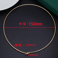 Chaîne de clavicule Qixian en fil de fer avec perles suspendues, accessoires DIY Gufeng Yinghua Hanfu, électroplaqué