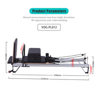 Machine de Pilates Reformer en alliage d'aluminium durable - Portable, multifonctionnelle, réglable et écologique pour la maison, la salle de sport et les exercices de yoga