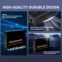 Convertisseur de média fibre optique SFP+ 10 Gbit/s ZoeRax vers RJ45, transcepteur Ethernet RJ45 vers SFP+ 1.25G/2.5G/5G/10G