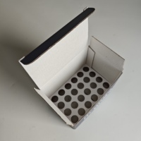 Boîtes d'emballage en carton ondulé recyclables de haute qualité, de luxe, fabriquées en usine, avec logo personnalisé imprimé, pour rouleaux rechargeables de 10 ml