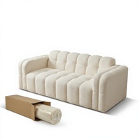 Canapé-lit mobile compact et moderne, personnalisable, transfrontalier, avec rembourrage en éponge et housse en coton, une place, idéal pour les petits espaces.