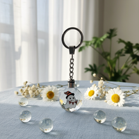 Fabricant de verre cristallin facetté personnalisé, logo imprimé vibrant, cadeau promotionnel haut de gamme, souvenir, porte-clés