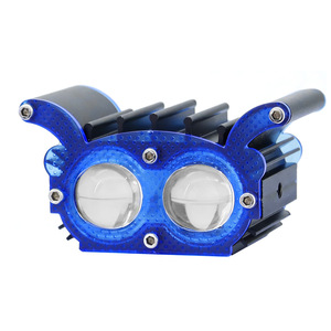 Qideguan Dual-eye LED Motorcycle <b>Spotlight</b> 12V IP67 X-shaped Headlight for Electric Vehicle - Product Image 1