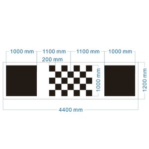 1.2×4.4m 360度パノラマカメラデバッグクロス設定設置用紙 360度バードビューカーカメラデバッグクロス - Product Image 5