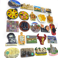 Ensemble d'aimants de réfrigérateur en résine, icônes de voyage en Espagne, souvenir culturel espagnol et décoration intérieure