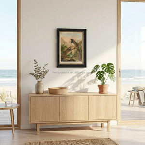 Décoration personnalisée, tableaux encadrés, impressions d'art floral, nature morte, cadre en bois, <span class=keywords><strong>peinture</strong></span> sur <span class=keywords><strong>toile</strong></span>, peintures de natures mortes - Product Image 4