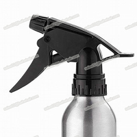 Accessoires de coiffure professionnels en gros, flacons pulvérisateurs en aluminium pour salon et usage domestique, pulvérisateur à gâchette noir rechargeable