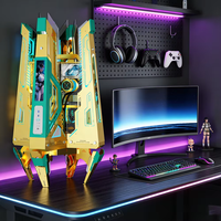 Boîtier PC Mecha Space NPC ALSEYE, design breveté futuriste et technologique, Micro ATX/ITX, refroidisseur 360, boîtiers et tours d'ordinateurs de jeu