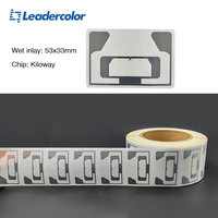 Etiqueta UHF RFID de Largo Alcance para Inlay Húmedo U9 Pasiva EPC Gen2, Etiqueta UHF RFID para Gestión de Inventario