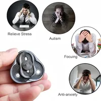 Jouet anti-stress magnétique en métal, type fidget slider, triangle, avec son clac clac, pour adultes, soulagement de l'anxiété, idéal pour offrir