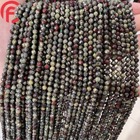 Perles en pierre naturelle facettées de 2 mm, 3 mm, 4 mm, pierres précieuses en cristal, pierres de dragon, perles en vrac pour la création de bijoux