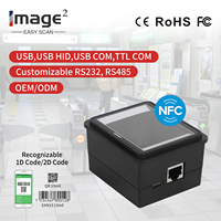 Módulo de Escaneo de Código de Barras Mini EM25N Integrado Lector de Códigos QR 1D 2D Compatible con NFC USB/RS232