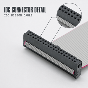 Rangkaian Kabel Pita Datar IDC Kustom dengan Konektor Kawat Betina untuk Koneksi Internal PCB - Product Image 1