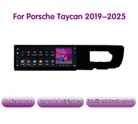 Autoradio Android Krando 11'' pour Porsche Taycan 2019 - 2025, mise à niveau vers le lecteur multimédia 2024, écran passager, copilote, GPS