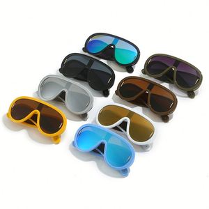 Gafas de Sol Deportivas de Moda para Hombre y Mujer con Logotipo Personalizado, Gafas de Sol Steampunk de Una Pieza con Protección UV400, Forma de Escudo, Extra Grandes, Estilo Y2K - Product Image 6