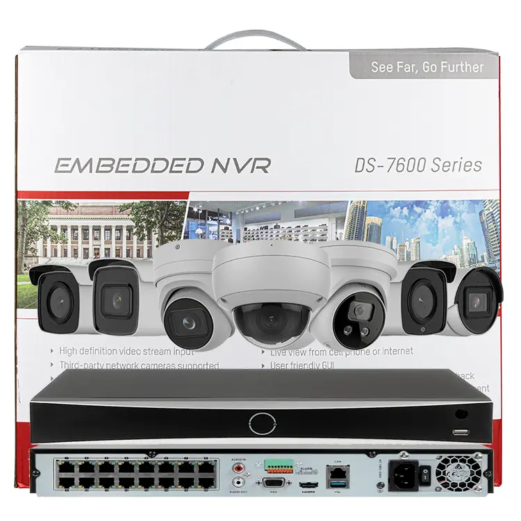 Oem Hikvison 4mp 5mp 8MP 4K Poe 4ch 8ch 16ch 32ch 16 channel NVR Security Camera Kit POE Video IP Surveillance System