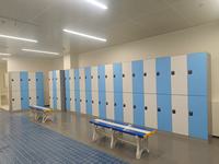 Easylocker Casier d'étudiant personnalisé en plastique ABS à grain de bois élevé avec serrure électronique pour la salle de sport et le bureau