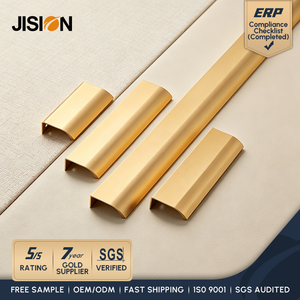 Tiradores de Gabinete Invisibles de Zinc, Montaje Empotrado, Fácil Instalación, Tirador de Dedo <span class=keywords><strong>ZAMAK</strong></span> para Cajones de Cocina y Armarios, Negro Mate - Product Image 3
