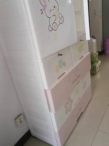 <span class=keywords><strong>Commode</strong></span> pour enfants design dessin animé armoire de rangement pour vêtements de bébé armoire à <span class=keywords><strong>double</strong></span> porte pour chambre d'enfant avec tiroirs de rangement 88cm - Product Image 5