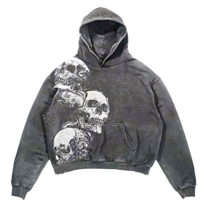Sudadera con Capucha Extra Grande para Hombre, 100% Algodón, Felpa Francesa, Transpirable, con Bolsillos, Corte Regular, Estilo Invernal - Product Image 1