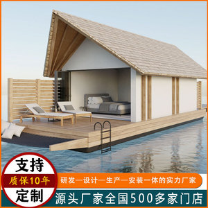 Cabane d'été moderne en bois, facile à assembler, pour le camping et l'extérieur - Product Image 5