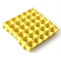 Plateau à œufs en plastique jaune, capacité de 30 œufs, multi-niveaux, réutilisable, modèle 6952, garantie de 3 mois