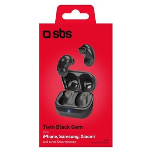 Écouteurs micro Bluetooth TWIN BLACK GEM Tws Black TEEARTWSBLGEMBTK - Product Image 2