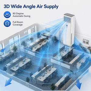 Climatiseur tour intelligent haute capacité pour grands bureaux et salles de conférence, avec flux d'air large angle, modèle Znc-60fdc DC - Product Image 2