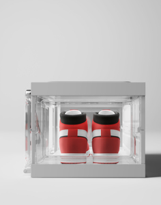 Venta al por mayor de <span class=keywords><strong>China</strong></span>, caja de plástico para zapatillas, caja de zapatos de almacenamiento, Control de Sensor de voz, LED, caja de zapatos de plástico apilable transparente, almacenamiento - Product Image 6