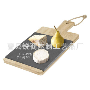 Tabla de Quesos de Bambú para Negocios, Tabla de Cortar Pequeña de 33x14.5x1cm, Tabla de Cortar Portátil para Cocina - Product Image 2