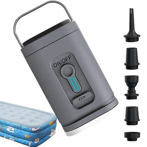 Mini Bomba de Aire Eléctrica Recargable por USB con Linterna de Camping para Colchón Inflable/Colchoneta/Cama de Aire - Product Image 2