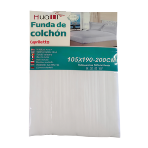 Cubrecama HuaI 105X190-200Cm Blanco a Rayas - Product Image 2