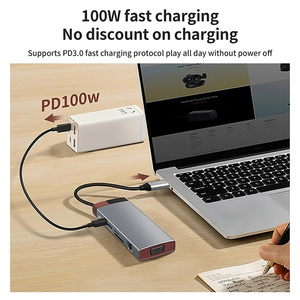 10-en-1 <span class=keywords><strong>USB</strong></span> Type-<span class=keywords><strong>c</strong></span> <span class=keywords><strong>Hub</strong></span> a HDTV Laptop Dock Station para <span class=keywords><strong>Macbook</strong></span> Pro <span class=keywords><strong>Air</strong></span> M1 <span class=keywords><strong>M2</strong></span>,<span class=keywords><strong>USB</strong></span> <span class=keywords><strong>C</strong></span> 3,0 2,0 Splitter PD 100W - Product Image 5