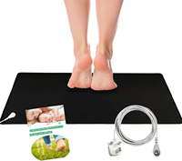 Tapis de mise à la terre conducteur en cuir PU antistatique pour la santé et le bien-être du sommeil, pour lit et bureau, vente en gros OEM