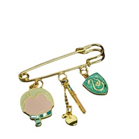 Nouvelle conception, épingles de sécurité en émail dur et émail souple, badges mignons de dessins animés, pin's de revers en métal personnalisés, porte-clés