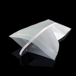 リサイクルPEクリア透明シールジッパージュエリースティックボーンバッグ衣類バッグジップロックプラスチックパッチバッグ