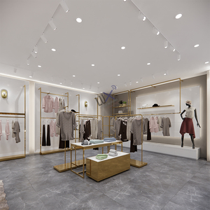 Trung Quốc Nhà sản xuất của thanh lịch gỗ kiosk cửa hàng quần áo Showcase thiết kế truy cập cho cửa hàng may mặc hiển thị - Product Image 4