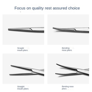 Pinset Hemostat Presisi Grosir, Penjepit Pengunci, Penjepit Hemostat Lurus, Pinset Pancing Lengkung dari Baja Tahan Karat - Product Image 5