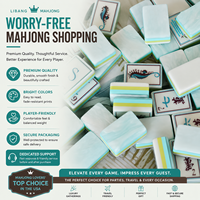 Tuiles de Mahjong en Acrylique Personnalisées OEM - 4 Couches, Taille Américaine NMJL, Jeu de Table Premium, Écologique, Portable, Design Personnalisé, Idéal pour les Fêtes