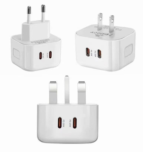 DENIXI 40W Cargador dual Tipo C Fuente de alimentación de doble puerto PD Carga rápida para teléfonos móvilesOrdenador portátil Cargador montado en la pared - Product Image 1