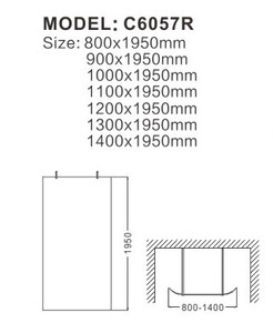 Porte <span class=keywords><strong>de</strong></span> <span class=keywords><strong>douche</strong></span> coulissante sans cadre chromée minimaliste et simple pour caravane, <span class=keywords><strong>paroi</strong></span> <span class=keywords><strong>de</strong></span> <span class=keywords><strong>douche</strong></span> amovible, cabine <span class=keywords><strong>de</strong></span> <span class=keywords><strong>douche</strong></span> en verre intelligent - Product Image 3