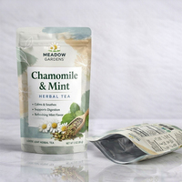 Sachet d'emballage en aluminium personnalisé avec logo, fermeture ZipLock, pour compléments alimentaires, thé en vrac, poudre de plantes, café, Doypack, pochette autoportante