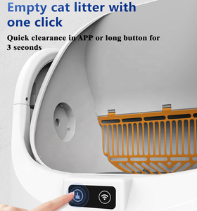 Bac à litière intelligent 68L avec contrôle par application, élimination des odeurs, ouverture supérieure, auto-nettoyant, pour plusieurs chats - Product Image 3
