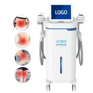 Version Vertical Cryolipolysis 360 Sculpting Machine Fat Reduction Weight Loss Treatment 4 Handles Can work same time