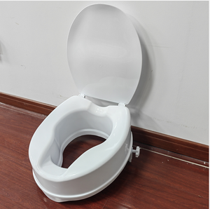 Rehausseur de siège de <span class=keywords><strong>toilette</strong></span> pour personnes âgées, hauteur de 4 pouces, avec couvercle, compatible avec les cuvettes de toilettes rondes et allongées - Product Image 4