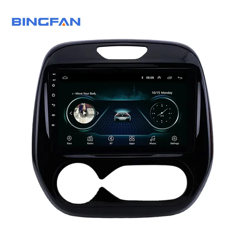 BINGFAN Cho Renault Clio 2011 2012 2013 2014 2015 2016 AT 9 Inch 2 Din GPS WIFI Trình Phát Đa Phương Tiện Android 9.1 Đài Phát Thanh Xe Hơi