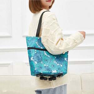 Carrito de Compras Plegable y Lavable, Bolsa de Supermercado con Ruedas, en Promoción - Product Image 3